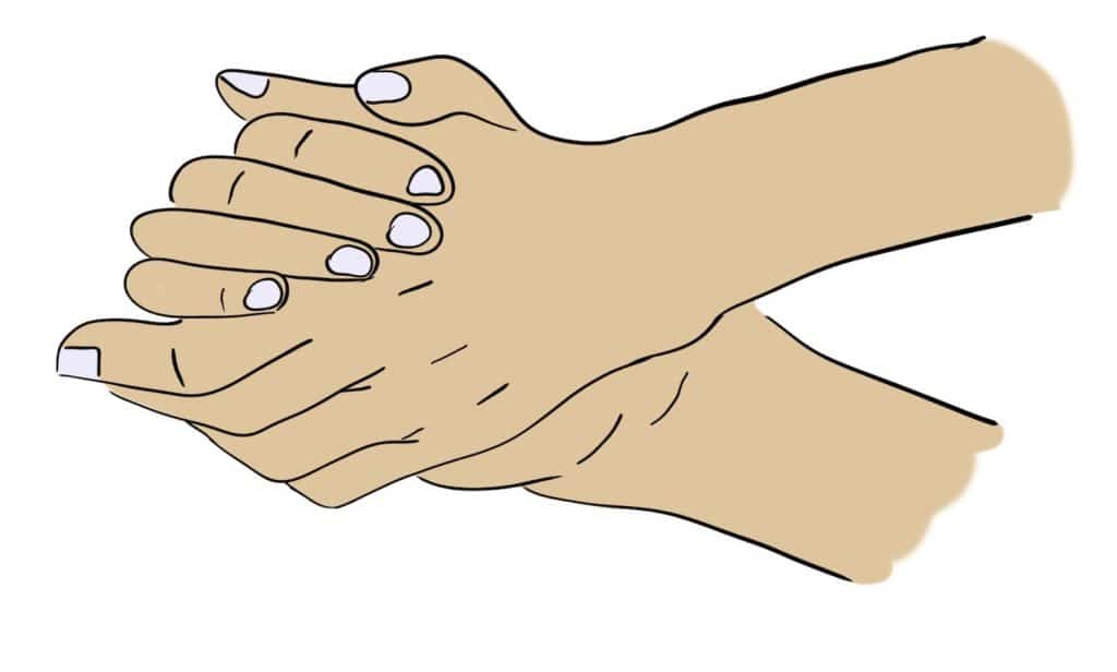 Both hands grabbing