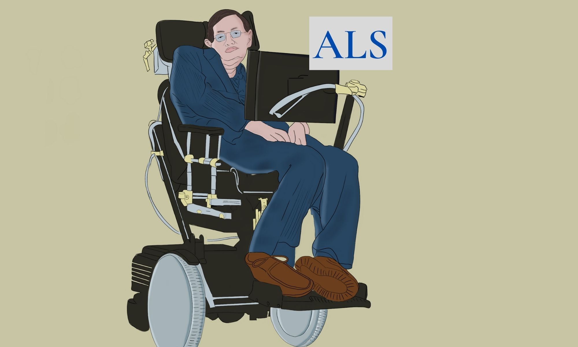 Stephen Hawking on his chair